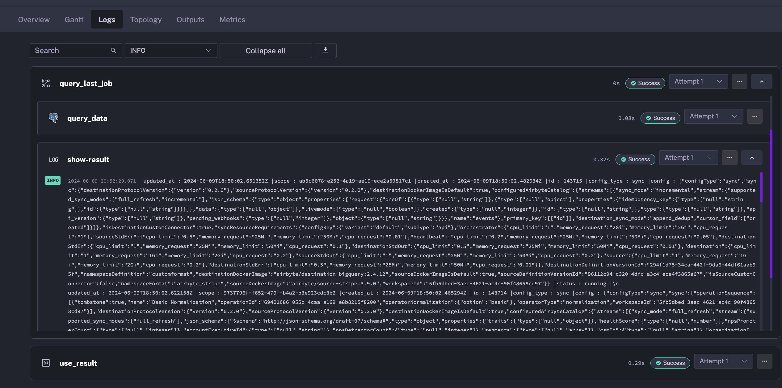 Subflow execution from parent flow